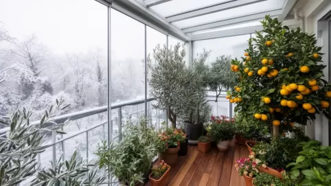 Balkon zabudowany szkłem